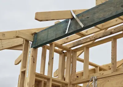 Construction of a roof with H2 treated timber beams by CTS in Queensland